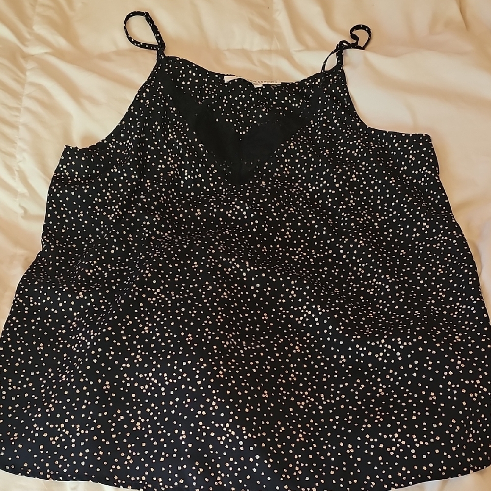 Collective Concepts Black and White Sleeveless Camisole